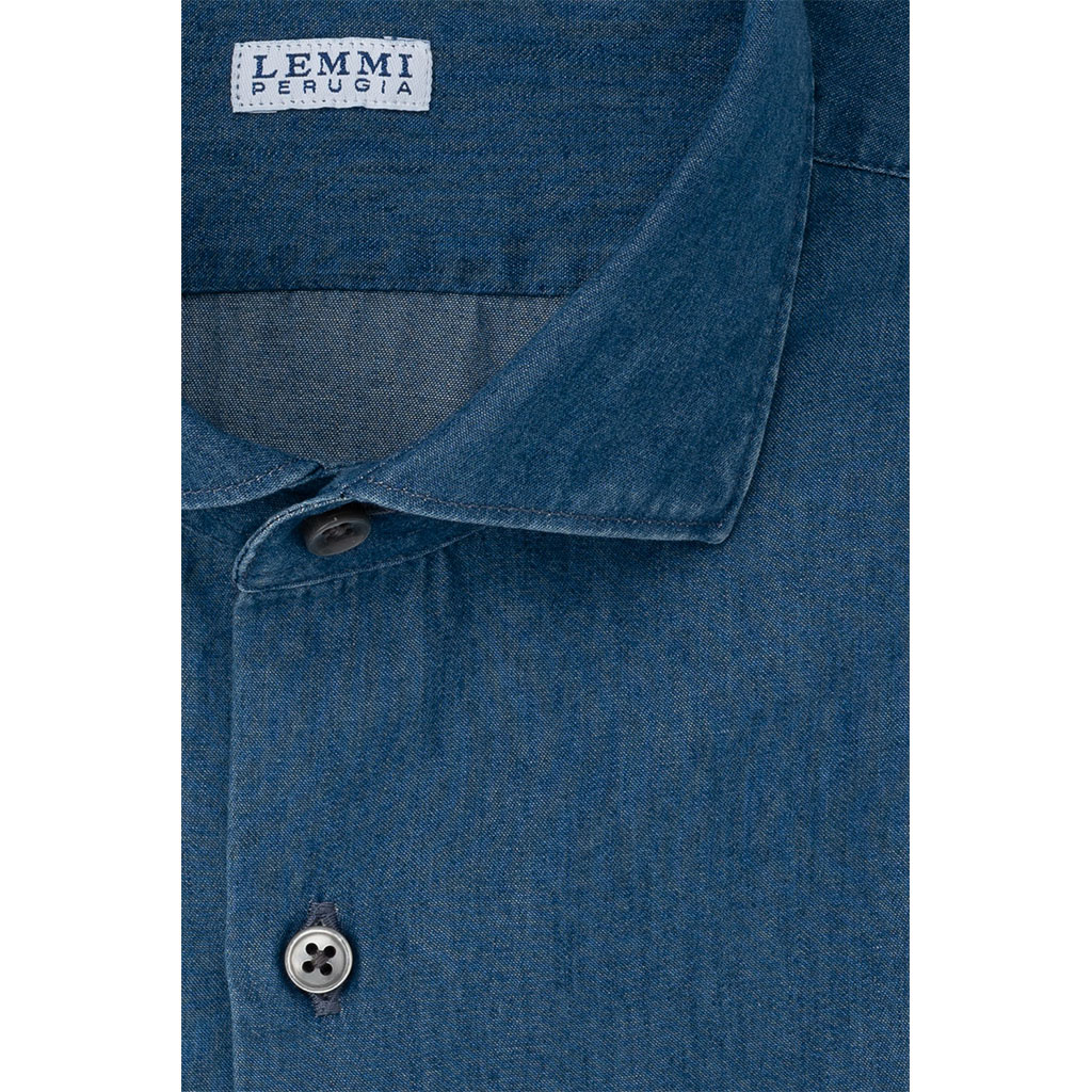 Camicia tessuto 100% cotone Denim Camicia tessuto 100% cotone Denim