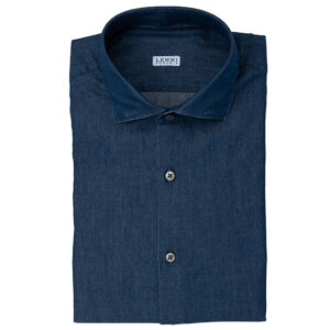Camicia tessuto 100% cotone Denim