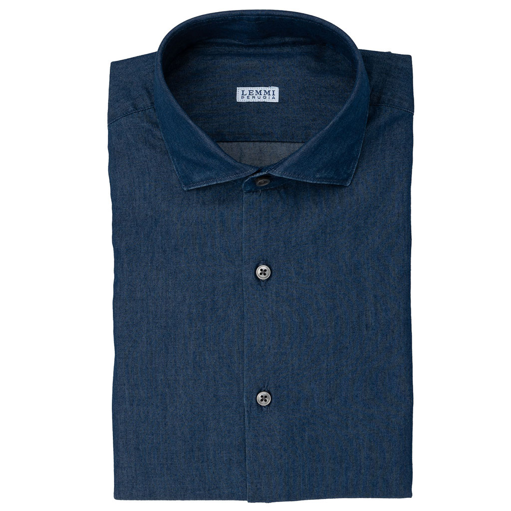 Camicia tessuto 100% cotone Denim Camicia tessuto 100% cotone Denim