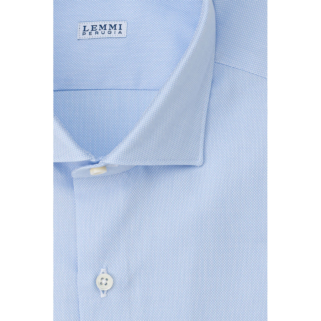 Camicia celeste collo Francese interni semi morbidi Camicia celeste collo Francese interni semi morbidi