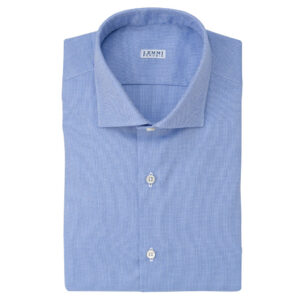Camicia Oxford celeste scuro
