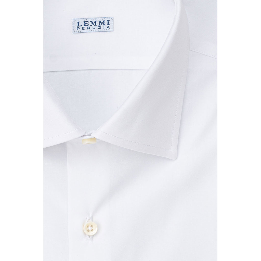 Camicia bianca collo italiano Camicia bianca collo italiano